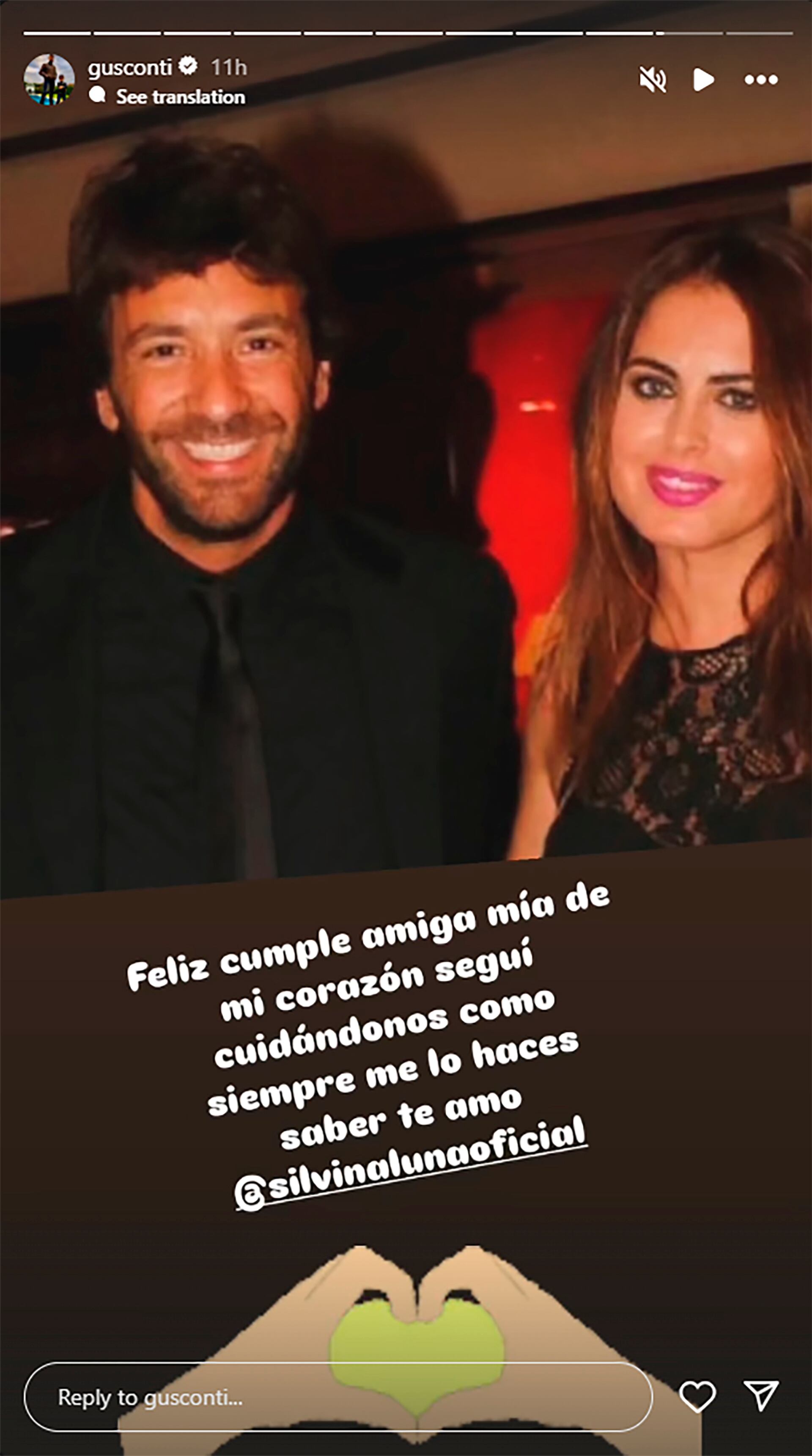 Otro de los grandes amigos de la modelo, Gustavo Conti, la recordó en su cumpleaños