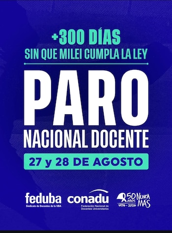 Los docentes universitarios denuncian que ya pasaron más de 300 días sin que se cumpla la Ley de Financiamiento