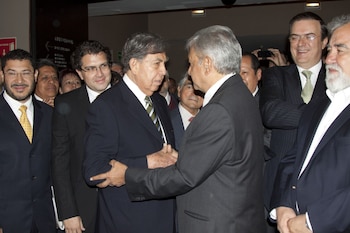 Cuauhtémoc Cárdenas y AMLO Andrés Manuel López Obrador