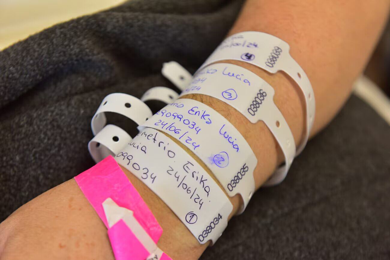 Erica fue sometida a una cesárea programada a las 30 semanas de gestación