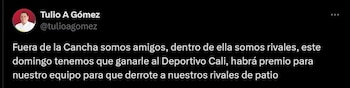 Tulio Gómez prometió dinero a