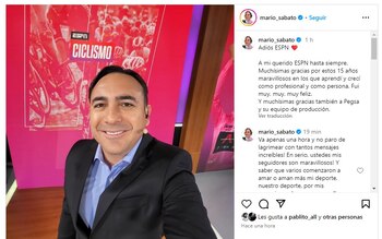 Reconocido periodista argentino deja ESPN
