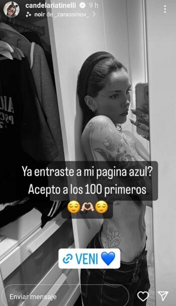 La foto que publicó Cande