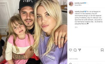 El texto de Wanda Nara