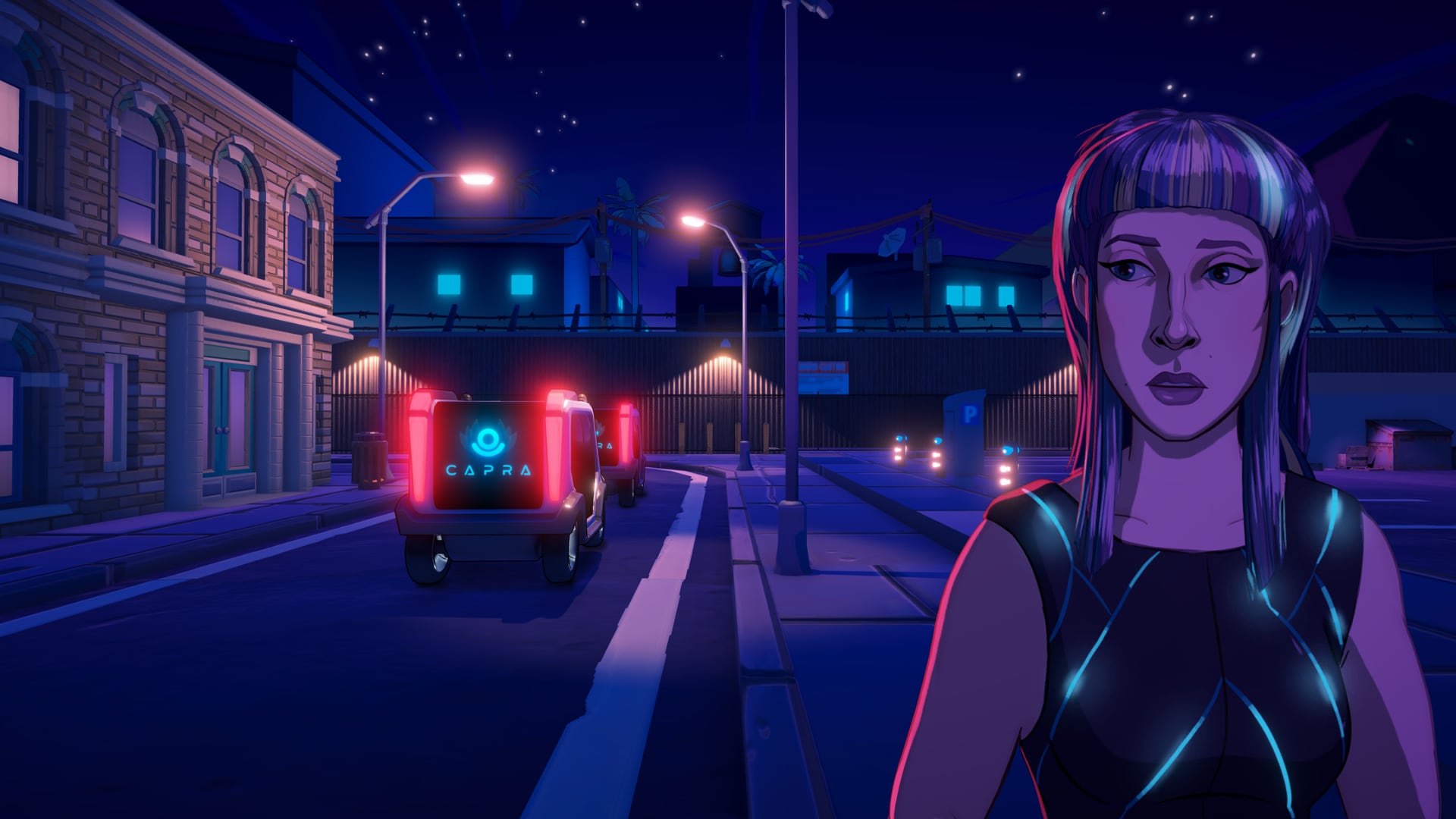 Neo Cab propone una aventura narrativa en una ciudad dominada por la tecnología. (neocabgame.com)