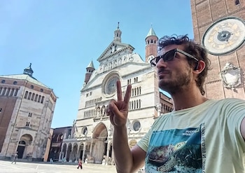 Javier Flores en Cremona, Italia. (Cedida a Infobae)