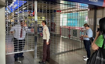 Una estación de metro cerrada