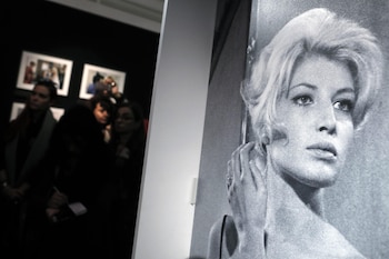 Una de las fotografías expuestas dentro de la exposición ""La dolce Vitti"" sobre la actriz Monica Vitti en foto de archivo. EFE/ Riccardo Antimiani