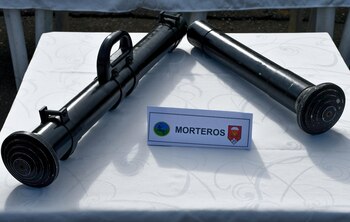 Había morteros dentro del arsenal