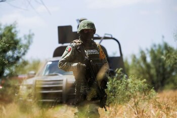 Imagen de archivo. Un soldado