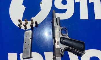 La pistola Colt calibre .45