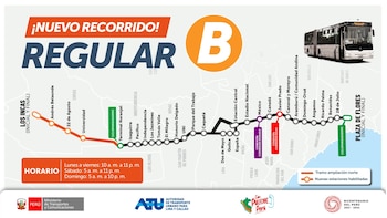 La ruta del servicio B
