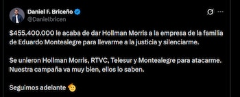 Daniel Briceño atribuyó el anuncio