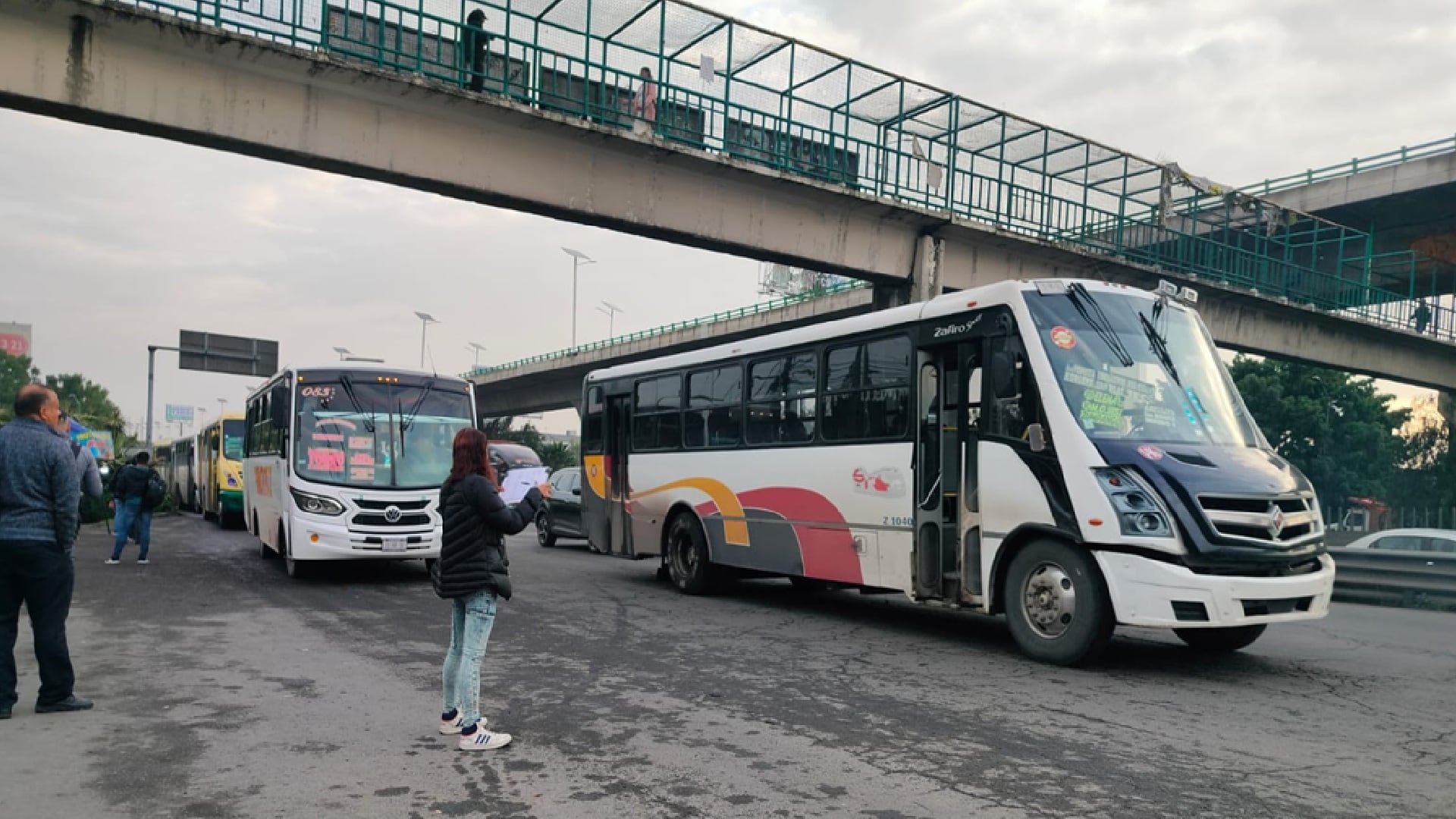 Transportistas del Edomex pactan convenio con el Trolebús Santa Martha-Chalco (Foto: Jorge Contreras/Infobae México)