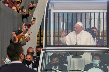 El papa Francisco durante su