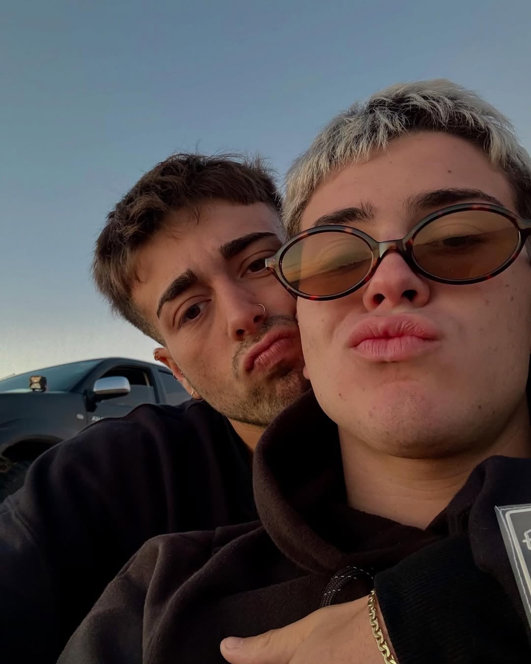 La pareja no dudaba en mostrar su amor en redes