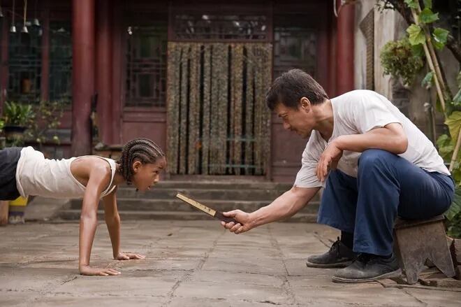 Jackie Chan aseguró que desarrolló una fuerte conexión con Jaden Smith (Escena de “The Karate Kid”)