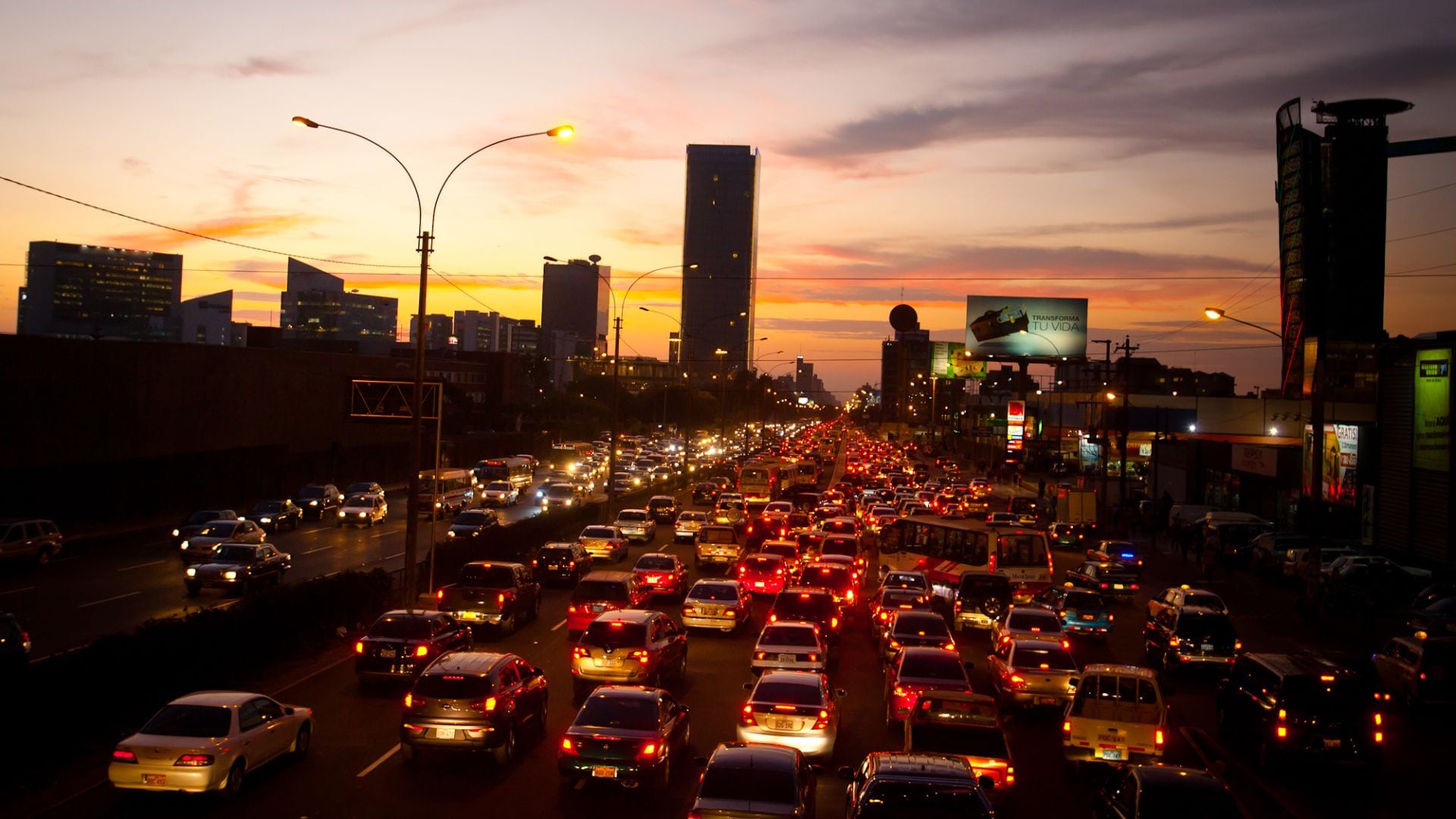 Lima es la ciudad con más tráfico en Sudamérica.