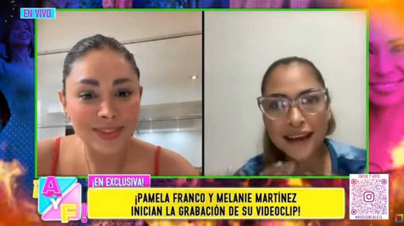 “Ya no nos callamos”: Pamela Franco y Melanie Martínez encienden la polémica con fuerte mensaje a Domínguez. Captura: Amor y Fuego.