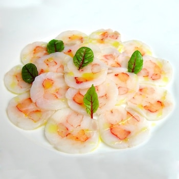 El carpaccio de pescado blanco