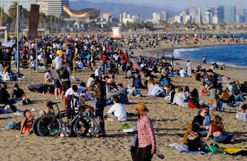 La playa de la Barceloneta