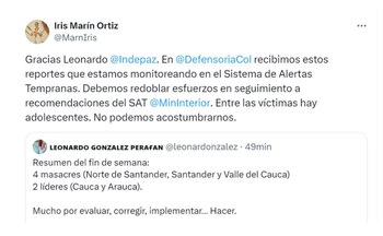 Con este mensaje, la defensora