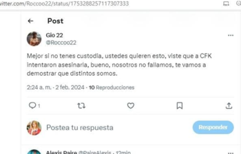 El mensaje que recibió la