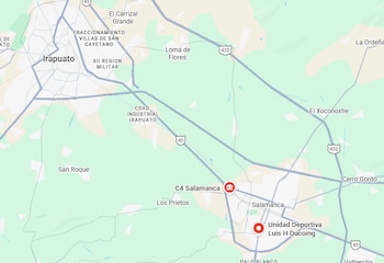 Los dos jóvenes fueron asesinados cerca de las canchas donde en enero masacraron a 11 personas Foto: Maps