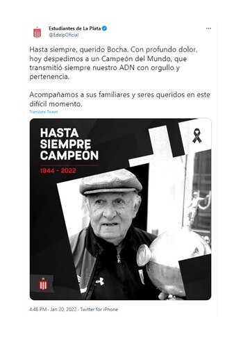 El primer mensaje de Estudiantes