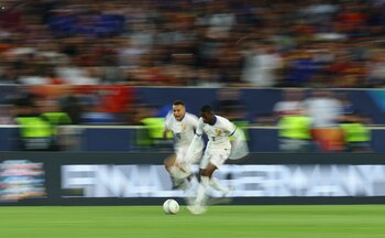 Dembélé y Mbappé compartieron cancha