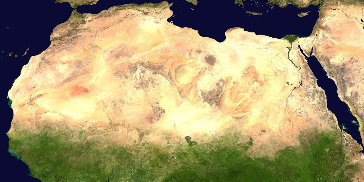 El proyecto de la Gran Muralla Verde recorre 8.000 kilómetros de África y une a once países desde el Atlántico hasta el Mar Rojo (NASA)