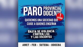 Los gremios docentes bonaerenses convocaron a un sorpresivo paro por la violencia en las escuelas