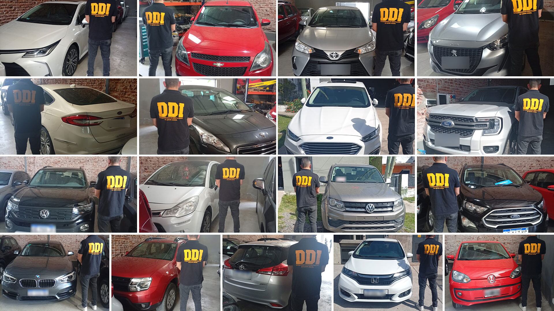 Todos los vehículos secuestrados en la agencia trucha