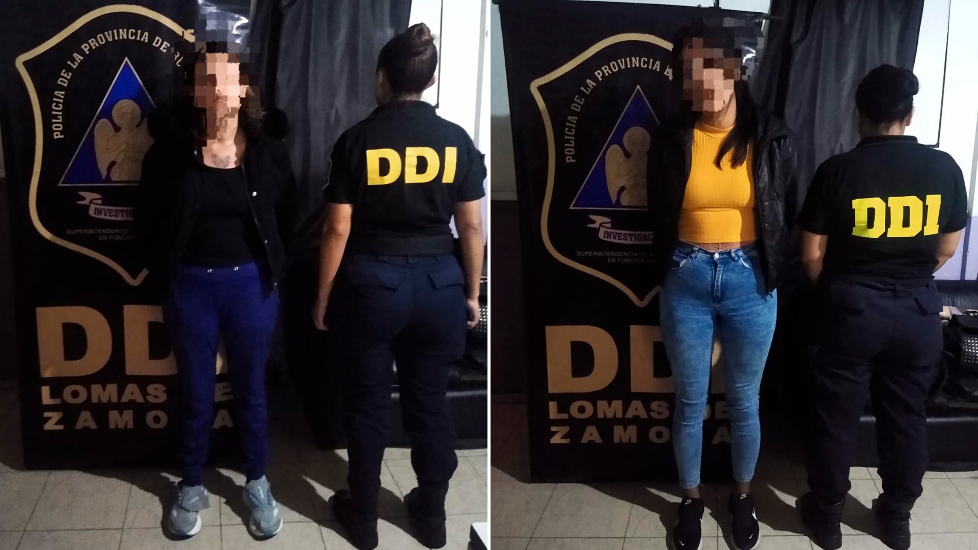 Las dos mujeres detenidas y acusadas de integrar la banda