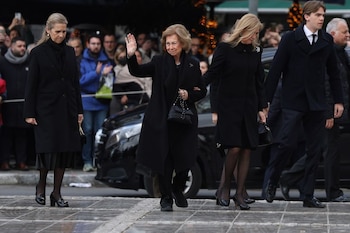La reina Sofía, las infantas