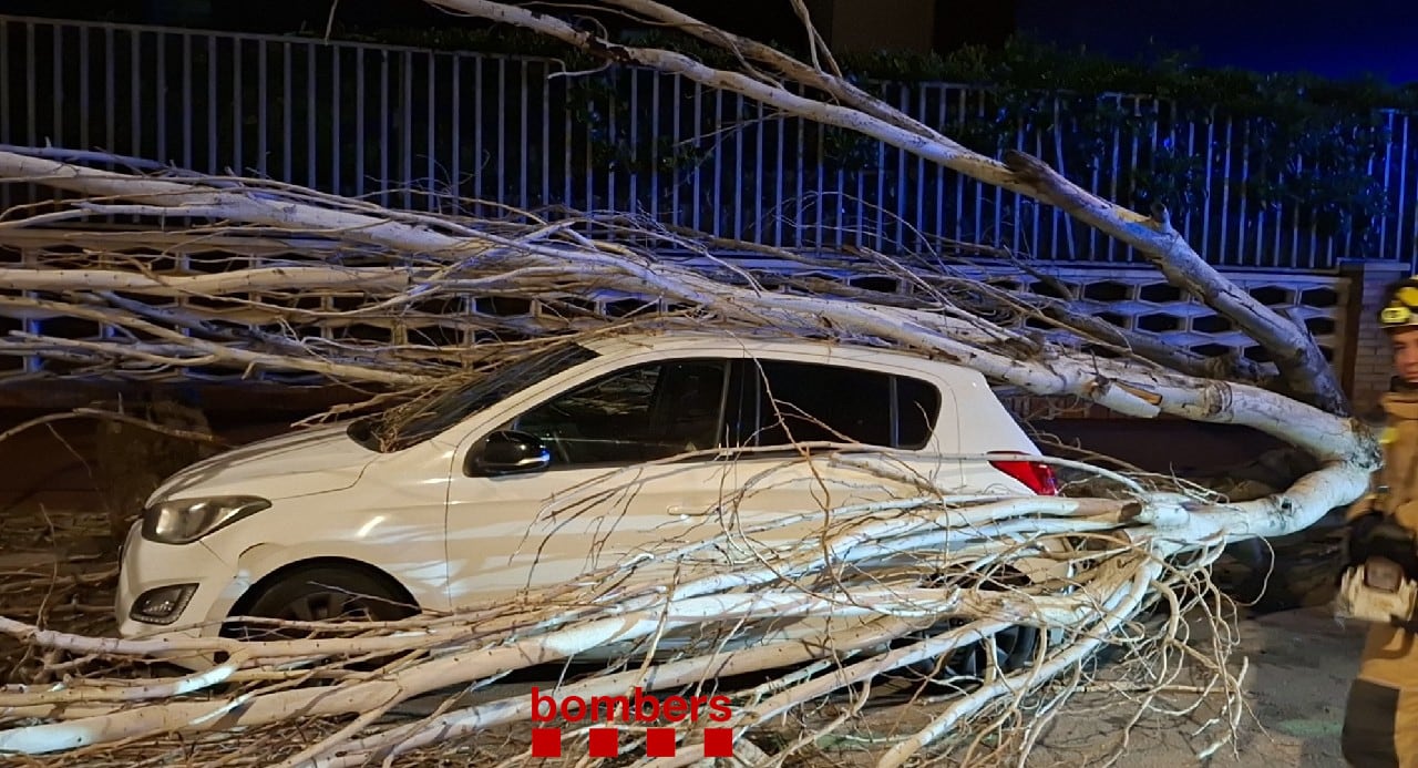 El cuerpo de bomberos de Cataluña, en alerta roja por la borrasca Nils. / Cuenta oficial de X