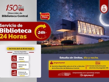 Estudiantes tendrán acceso a biblioteca las 24 horas.