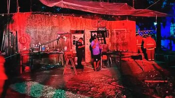 Una mujer resultó ncon quemaduras