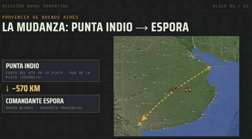 La Armada trasladará desde enero de 2027 las principales unidades de la Base Aeronaval Punta Indio a Comandante Espora, en Bahía Blanca (Infobae en Vivo)