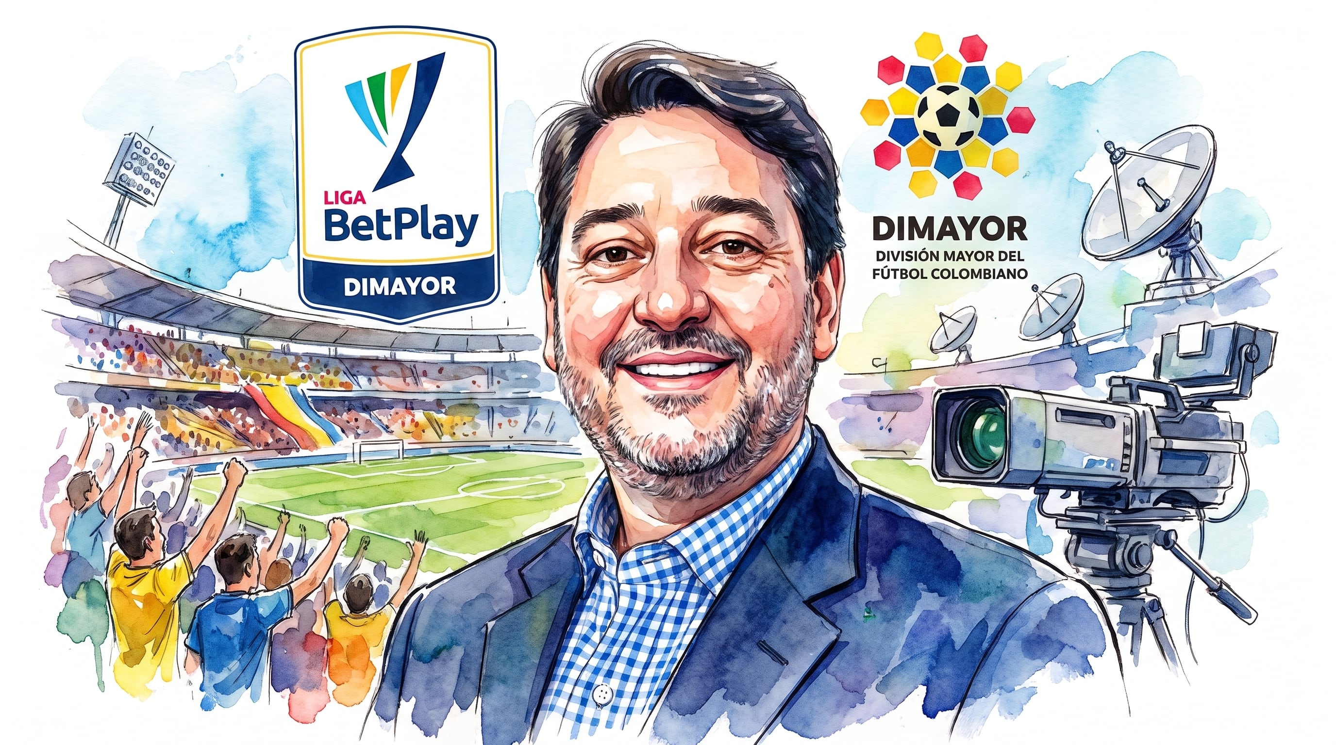 Mauricio Correa, fundador de Win Sports, encabeza la propuesta por los derechos de transmisión televisiva del fútbol profesional en Colombia. (Imagen Ilustrativa Infobae)