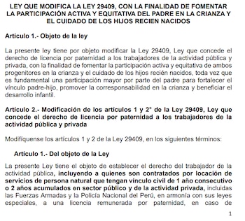 Proyecto de ley presentado sobre