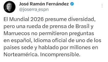 El periodista lamentó controversia en conferencias de Brasil y Marruecos.