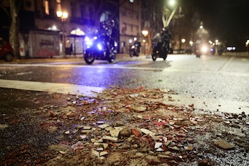 Marcha Congreso - Ley de Tierras - 6 de agosto - Incidentes - Destrozos