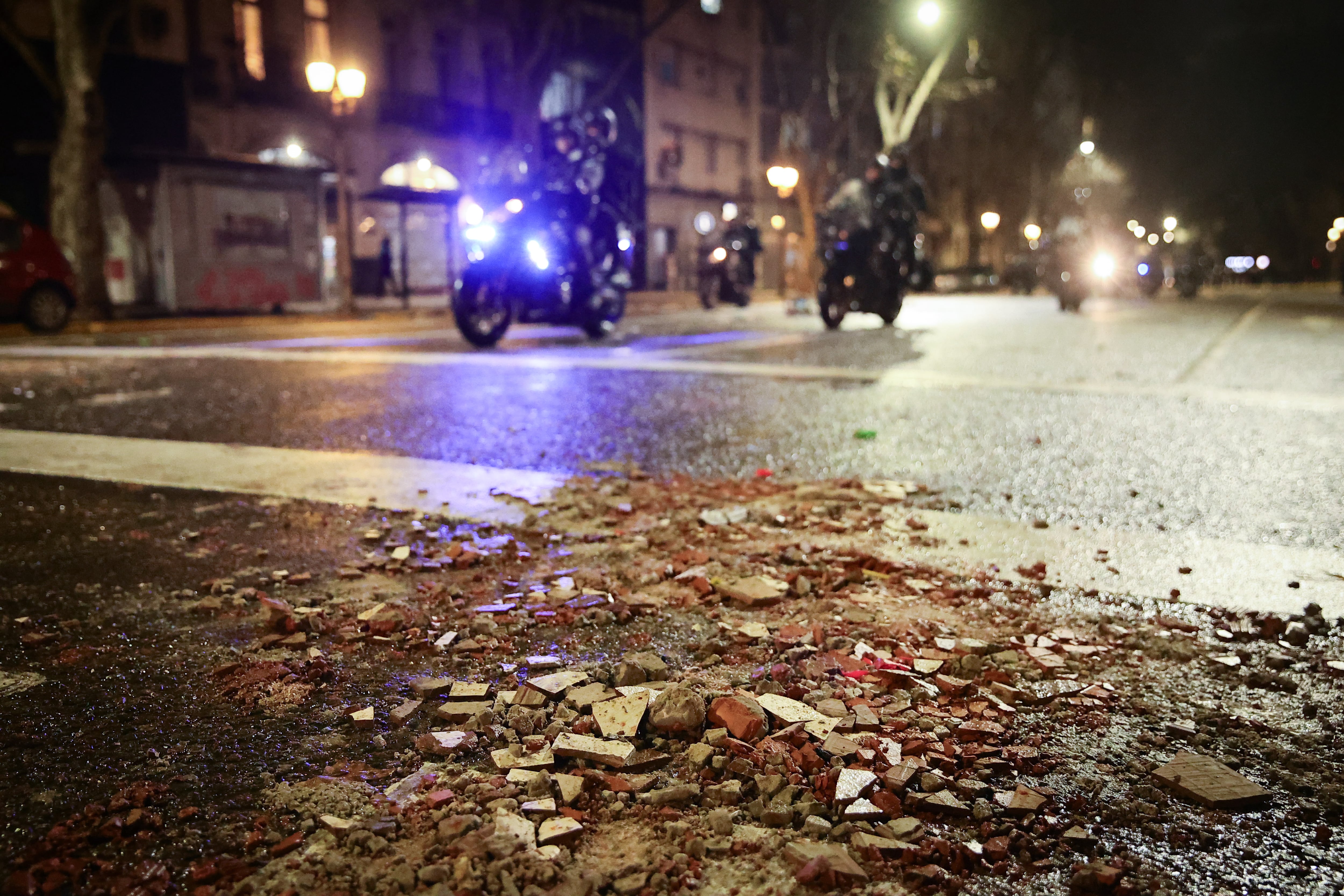 Las fuerzas de seguridad controlaron la zona tras casi cinco horas de incidentes (RS Fotos)