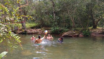 En el balneario de la