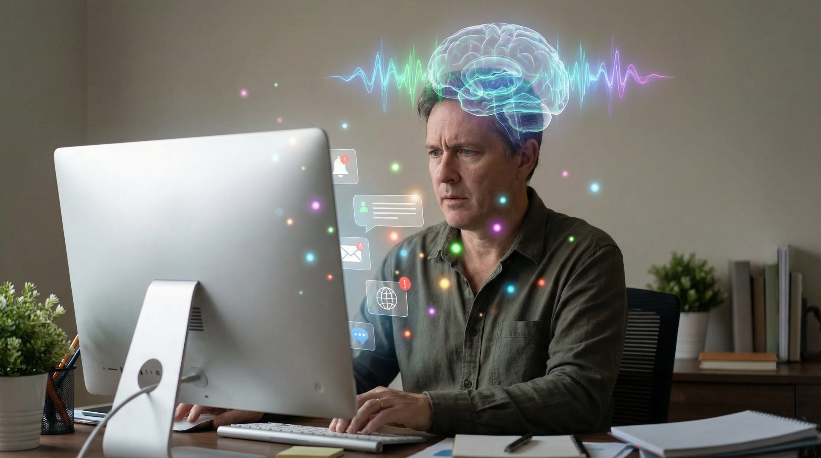 El cerebro alterna entre enfoque y distracción hasta diez veces por segundo según un estudio del University of Rochester Medical Center (Imagen Ilustrativa Infobae)