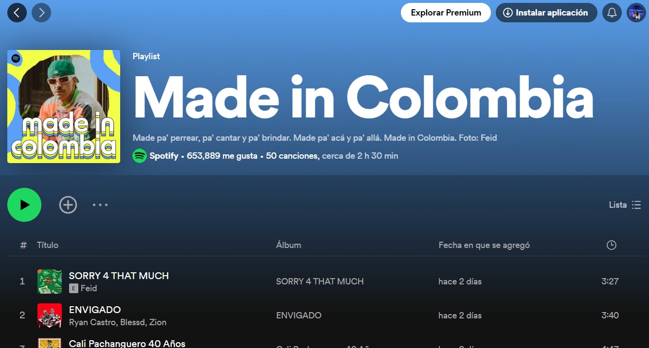 La música colombiana ha venido en una evolución constante y actualmente sus ingresos provienen de nuevos seguidores en el exterior - crédito Spotify