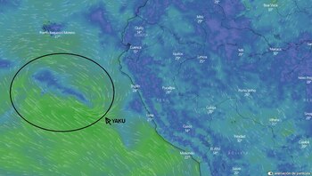 Ciclón Yaku en tiempo real