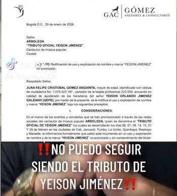 Arboleda da declaraciones públicas tras