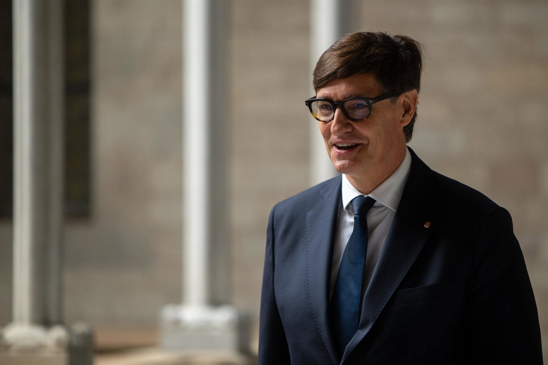 18/09/2026 El presidente de la Generalitat de Catalunya, Salvador Illa, tras una reunión, en el Palau de la Generalitat de Catalunya, a 18 de septiembre de 2026, en Barcelona, Catalunya (España). El encuentro tiene lugar para analizar y valorar la eficiencia del servicio público de justicia y la coordinación en competencias compartidas entre el Ejecutivo central y el Govern de la Generalitat.POLITICA Lorena Sopêna - Europa Press